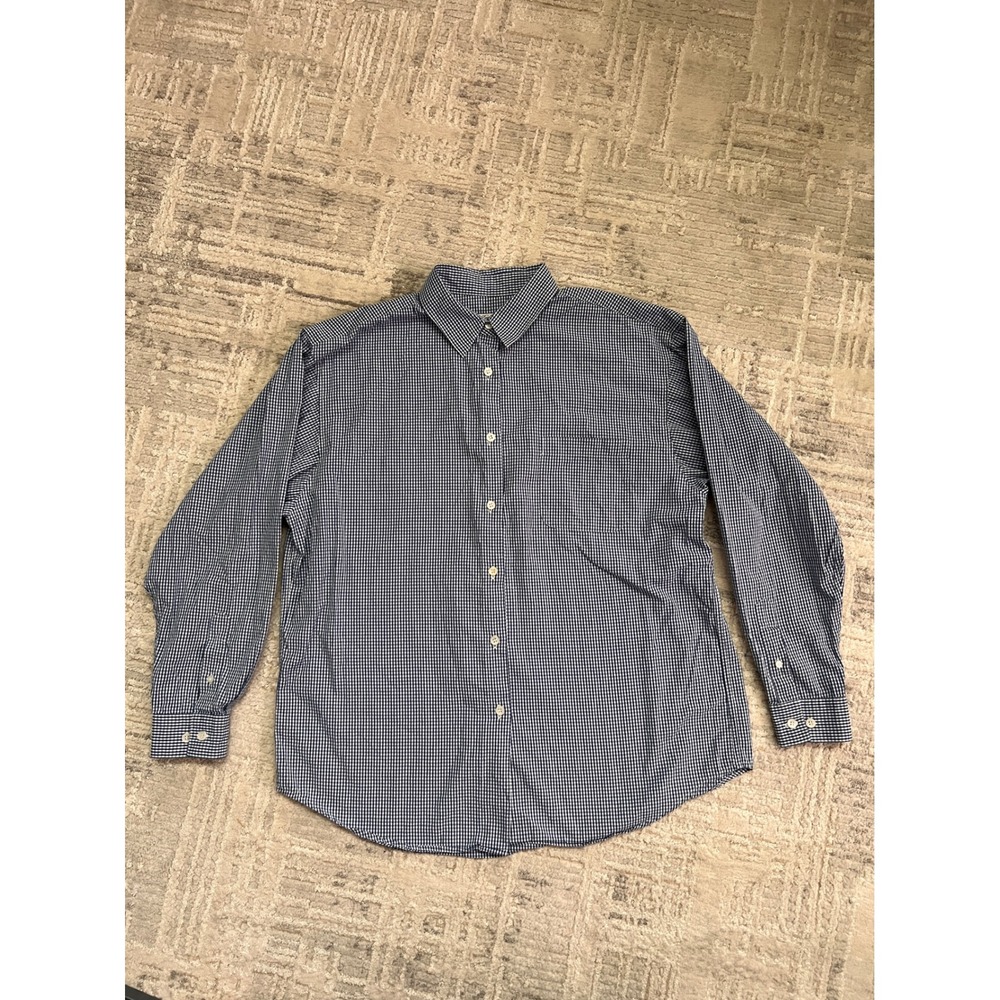 Brooks Brothers Long Sleeve Button Down Shirt Men's Checkered Classic